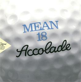 Box cover for Mean 18 on the Commodore Amiga.