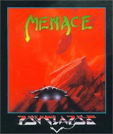 Box cover for Menace on the Commodore Amiga.