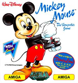 Box cover for Mickey Mouse: The Computer Game on the Commodore Amiga.