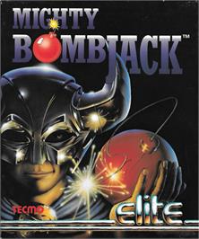 Box cover for Mighty Bombjack on the Commodore Amiga.