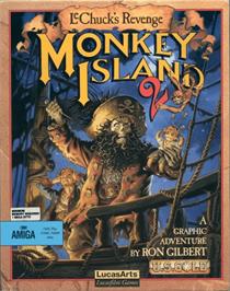 Box cover for Monkey Island 2:  LeChuck's Revenge on the Commodore Amiga.