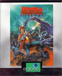 Box cover for Monster Business on the Commodore Amiga.