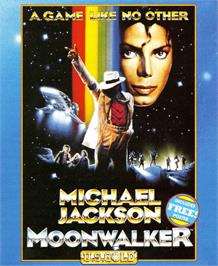 Box cover for Moonwalker on the Commodore Amiga.