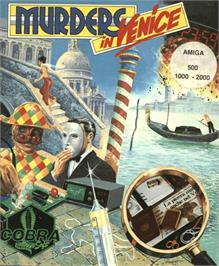 Box cover for Murders in Venice on the Commodore Amiga.