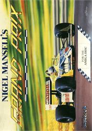 Box cover for Nigel Mansell's Grand Prix on the Commodore Amiga.