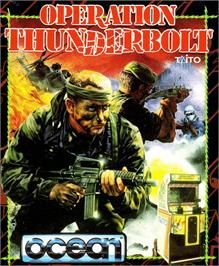 Box cover for Operation Thunderbolt on the Commodore Amiga.