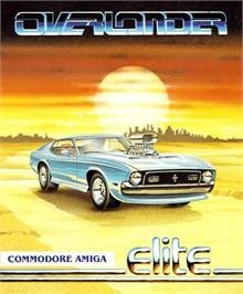 Box cover for Overlander on the Commodore Amiga.