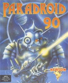 Box cover for Paradroid 90 on the Commodore Amiga.