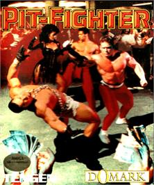 Box cover for Pit Fighter on the Commodore Amiga.