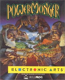 Box cover for Powermonger on the Commodore Amiga.