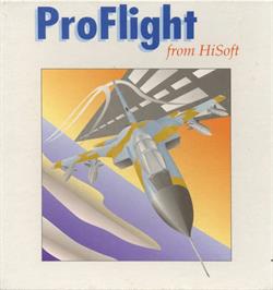Box cover for ProFlight on the Commodore Amiga.