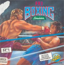 Box cover for Pro Boxing Simulator on the Commodore Amiga.