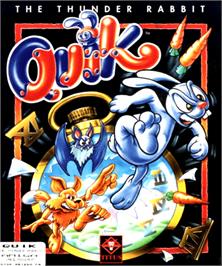 Box cover for Quik the Thunder Rabbit on the Commodore Amiga.