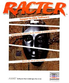 Box cover for Racter on the Commodore Amiga.