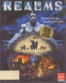Box cover for Realms on the Commodore Amiga.