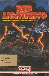 Box cover for Red Lightning on the Commodore Amiga.
