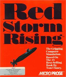Box cover for Red Storm Rising on the Commodore Amiga.