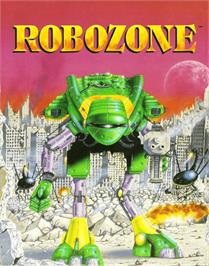 Box cover for Robozone on the Commodore Amiga.