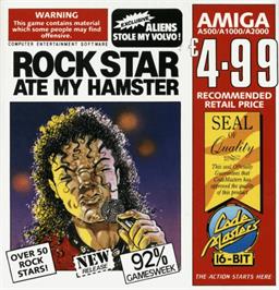 Box cover for Rock Star Ate my Hamster on the Commodore Amiga.