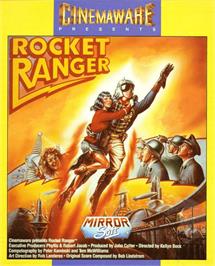 Box cover for Rocket Ranger on the Commodore Amiga.