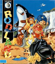 Box cover for Rodland on the Commodore Amiga.