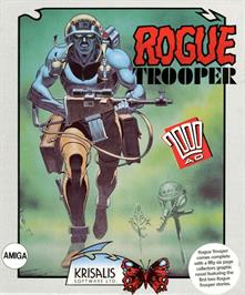 Box cover for Rogue Trooper on the Commodore Amiga.