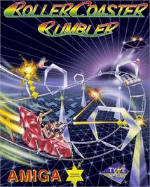 Box cover for Roller Coaster Rumbler on the Commodore Amiga.