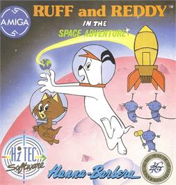 Box cover for Ruff and Reddy in the Space Adventure on the Commodore Amiga.