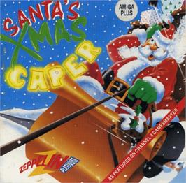 Box cover for Santa's Xmas Caper on the Commodore Amiga.