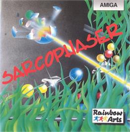 Box cover for Sarcophaser on the Commodore Amiga.