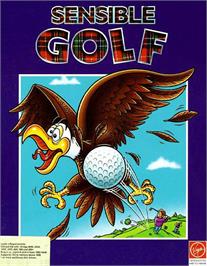 Box cover for Sensible Golf on the Commodore Amiga.