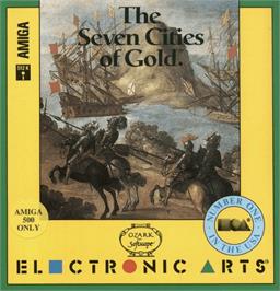 Box cover for Seven Cities of Gold on the Commodore Amiga.