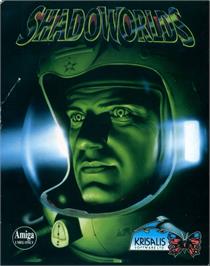 Box cover for Shadoworlds on the Commodore Amiga.