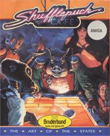 Box cover for Shufflepuck Cafe on the Commodore Amiga.