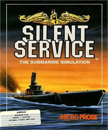 Box cover for Silent Service on the Commodore Amiga.