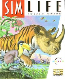 Box cover for Sim Life on the Commodore Amiga.