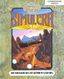 Box cover for Simulcra on the Commodore Amiga.