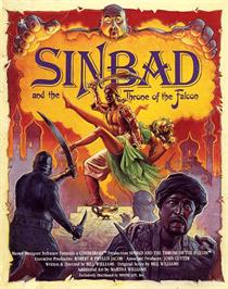 Box cover for Sinbad and the Throne of the Falcon on the Commodore Amiga.