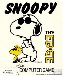Box cover for Snoopy and Peanuts on the Commodore Amiga.