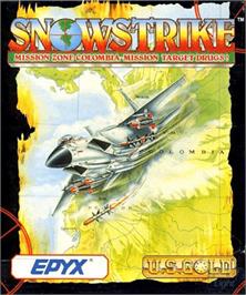 Box cover for Snowstrike on the Commodore Amiga.