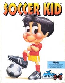 Box cover for Soccer Kid on the Commodore Amiga.