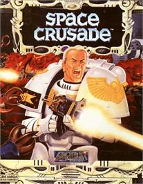 Box cover for Space Crusade on the Commodore Amiga.