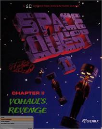 Box cover for Space Quest II: Vohaul's Revenge on the Commodore Amiga.