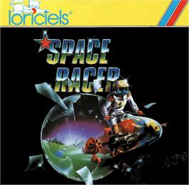 Box cover for Space Racer on the Commodore Amiga.