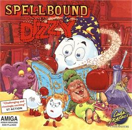 Box cover for Spellbound Dizzy on the Commodore Amiga.