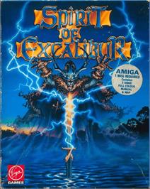 Box cover for Spirit of Excalibur on the Commodore Amiga.