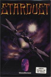 Box cover for Star Dust on the Commodore Amiga.