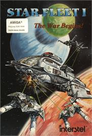 Box cover for Star Fleet I: The War Begins on the Commodore Amiga.