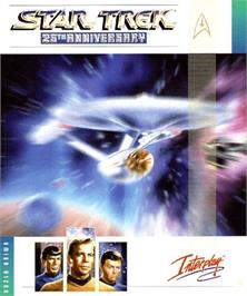 Box cover for Star Trek 25th Anniversary on the Commodore Amiga.