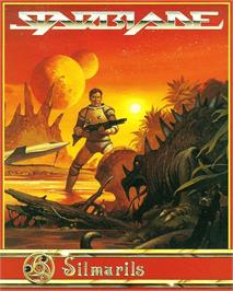 Box cover for Starblade on the Commodore Amiga.